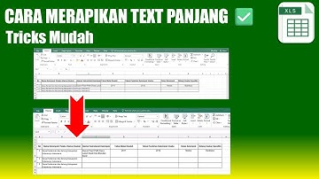 CARA MERAPIKAN TEXT PANJANG di Excel! 🤯 (Tricks Mudah)