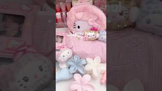 Cute temu haul🌼 #temu #haul #unboxing #sanrio #hellokitty #kpop #pink #wonyoungism #shorts #fyp