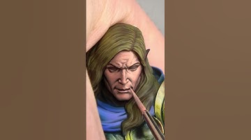 How I paint the skin starting from a dark color.