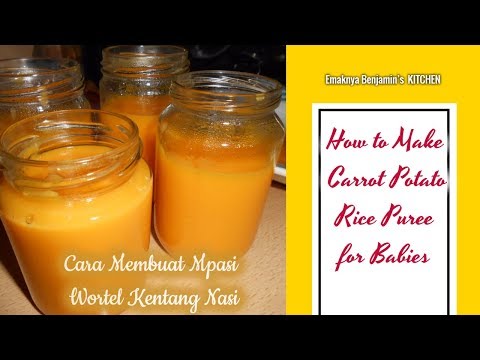 How to Make Carrot Potato Rice Puree for Babies