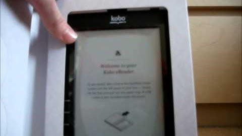 Kobo WiFi Ereader UNBOXING AND QUICK LOOK