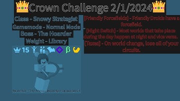 Crown Challenge 2/1/2024 - Randomly Generated Droids