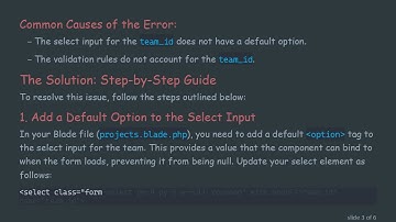 How to Fix team_id Cannot Be Null Error in Laravel Livewire