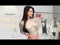 4k transparent try on haul with rita  sheer clothes