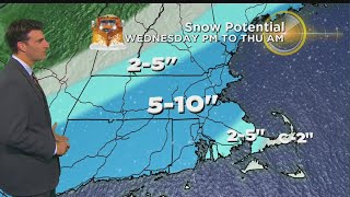 Latest WBZ-TV Evening forecast update for Monday, March 19, 2018