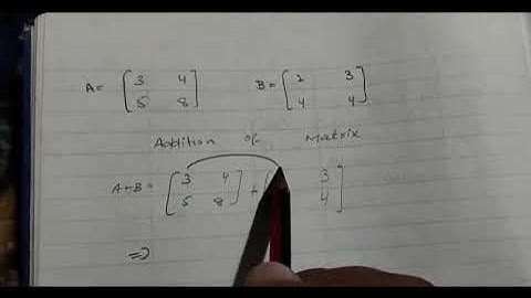 Matrix addition 