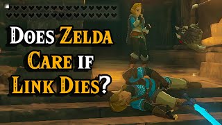 What happens when Link dies infront of Zelda in Tears of the Kingdom?