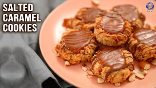 Salted Caramel Cookies | Eggless Cookies Recipe | How To Make Caramel Sauce | Chef Bhumika