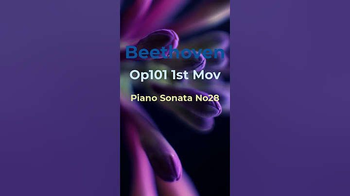 Beethoven Piano Sonata No28 Op101 1st Mov #piano #music #pianomusic