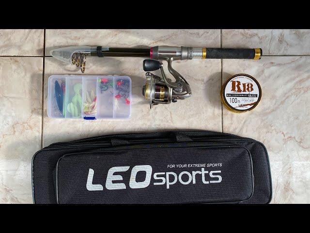 Budget 6 foot Telescopic Fishing Rod and Reel Combo Unboxing & Set Up Guide  
