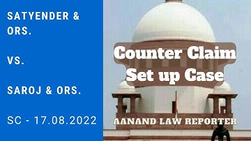 🎓Counter Claim Set Up Case (2022) | Order VIII Rule 6A of CPC | Civil Procedure | SC Cases | ALR