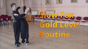 Slow Foxtrot Gold Level Choreography | Running Weave from PP, Natural Zig Zag from PP