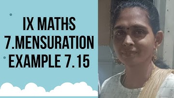 9th Maths📚 unit 7📚 Mensuration📚 Example 7.15 📚page 261📚Smacheer Kalvi📚 annie and aksi