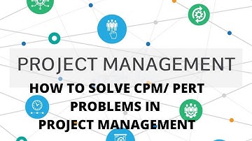 Network Analysis - CPM and PERT problems in Project Management