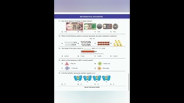 Science Olympiad class 1 IMO paper