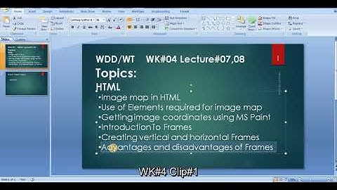 HTML | Image Map and Frames