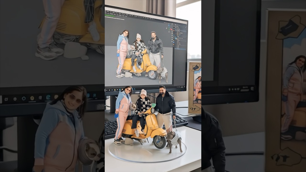 Ladakh Memories with AI 3D Model ❤️ #ladakh #3dmodel #AItrend | Harpreet SDC