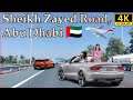 Sheikh Zayed Road, Abu Dhabi City Driving Tour [4K] Travel ULTRA HD