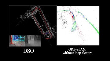 ORB-SLAM vs DSO (Direct Sparse Odometry)