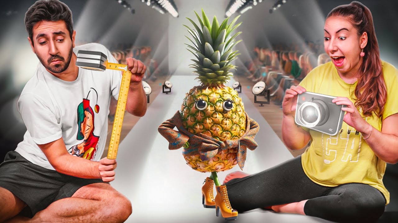 FIZEMOS UM DESFILE DE MODA COM FRUTAS  *completo*