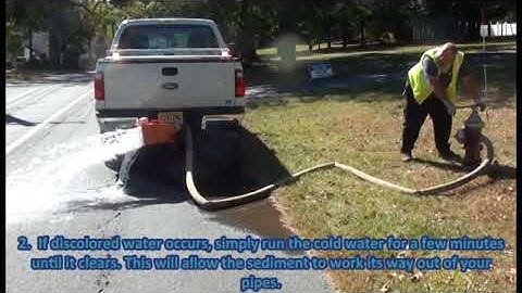 Hydrant Flushing and Water Main Maintenance