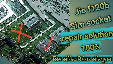 jio phone f120b insert Sim problem solution 💯 Jio f120b Sim socket Replace solution 💯