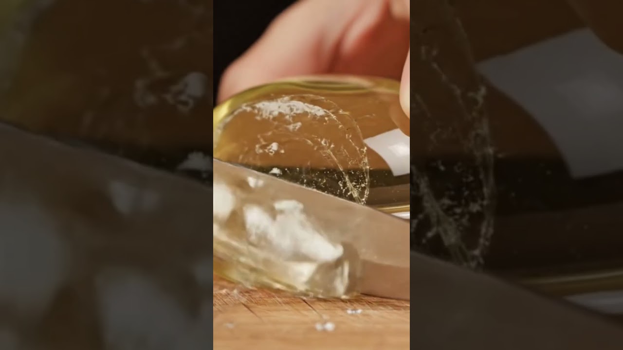 Glass Burger Cutting in Slow Motion | Satisfying ASMR”