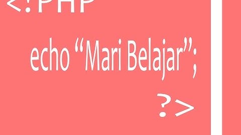 tutorial php variabel string dan integer #3