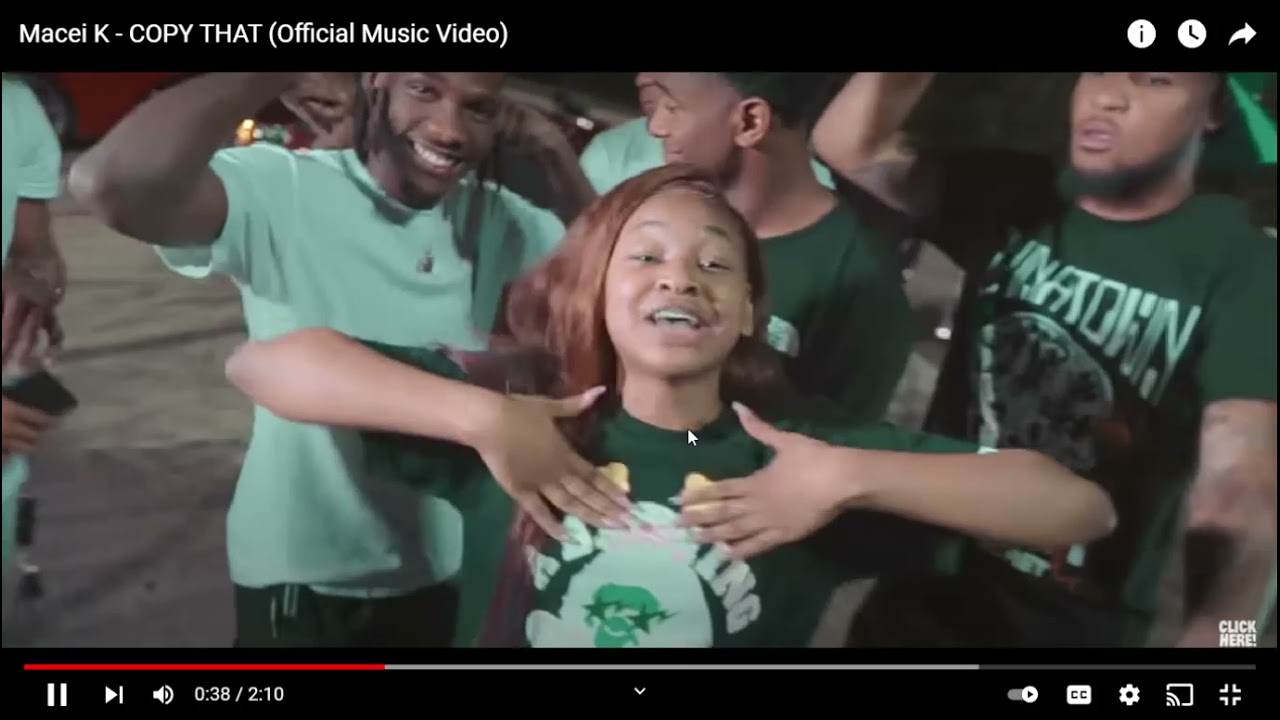 Macei K COPY THAT Official Music Video YouTube and 1 more page Personal