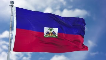 Haiti Flag Animation Stock Motion Graphics