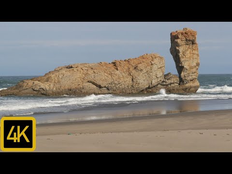 Playón de Bayas. Castrillón. Asturias. Playas de asturias.4k.