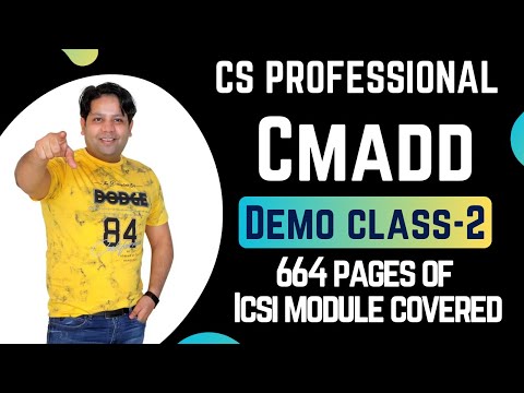 CMADD DEMO LECTURE-2