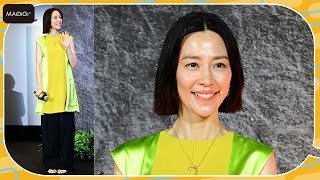 木村佳乃、輝くチュニックで存在感　パールアクセでますます華やかに