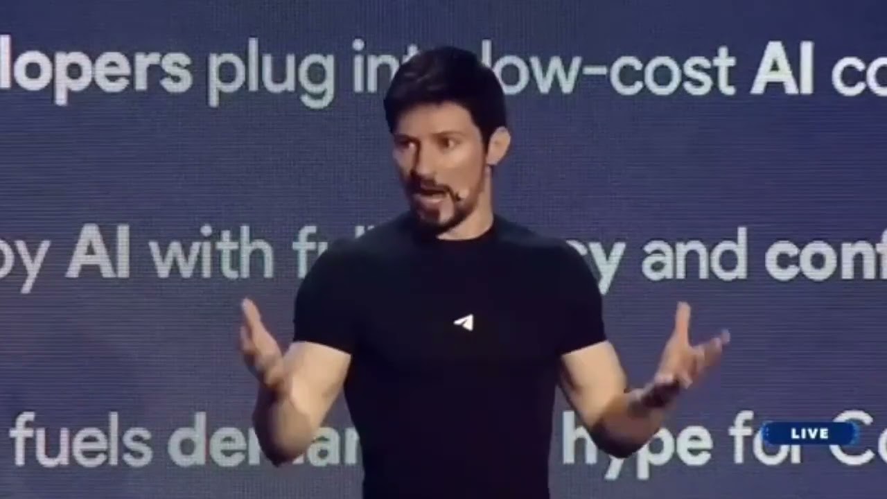 Павел Дуров на Blockchain Life 2025 — Web3 MiniApps нейросети Telegram свобода крипта! (на русском)