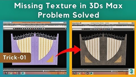Missing texture in 3Ds max problem solved || Trick-01 || Hindi || Chitrabi Infra