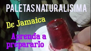 PREPARE sus PALETAS de JAMAICA NATURAL fácil y rápido