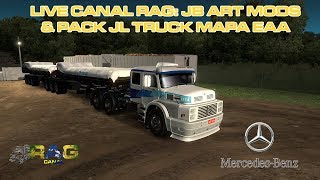 ["rag", "rodrigo araujo", "inscreva-se", "ets2", "euro truck simulator 2", "gameplay", "canal rag", "mapa eaa", "jb art mods", "jl truck", "Live Canal RAG: JB Art Mods & Pack JL Truck no Mapa EAA", "rumo aos 6k", "mods free"]