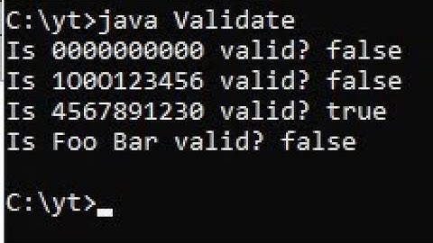 Tecq Mate | Java validate 10 digits mobile/phone number | String match RegExp pattern
