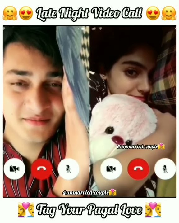 late night video call... cute couple ❤️
