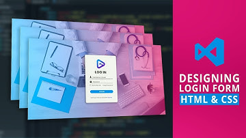 Designing Login Form Modern Gradient Background HTML & CSS - Code Section