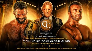 Matt Cardona vs Nick Aldis NWA The Crockett Cup 2022 Highlights HD