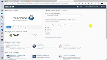 How to change email password from webmail