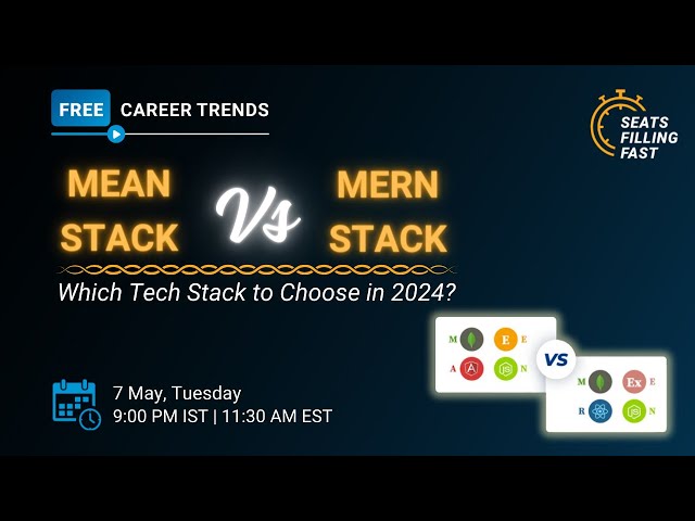 🔥Mean Stack vs MERN Stack: Which Tech Stack to Choose in 2024? | MEAN vs MERN | Simplilearn