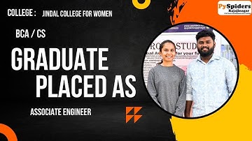 BCA (CS) Graduate Placement Story From PySpiders Rajajinagar | As a  ASSOCIATE ENGINEER