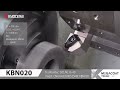 Hard turning a gear with kbn020 heavily interrupted machining