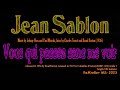 Jean Sablon–Vous Qui Passez Sans Me Voir