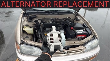 How to replace alternator on 1992 1993 1994 1995 1996 Toyota Camry V6 3.0l