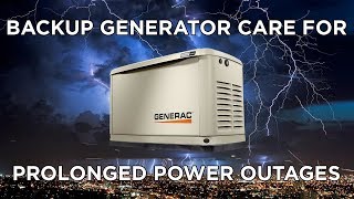 Using Your Backup Generator During a Prolonged Power Outage