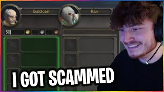Graycen Reacts to Rav Scamming him out of 50 Gold in HC WOW