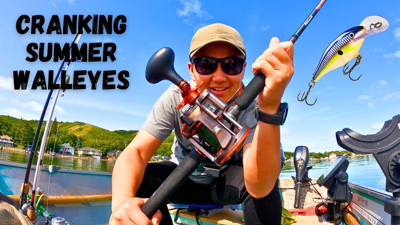 How to Catch Summer Walleyes Effectively Trolling Crank Baits YouTube